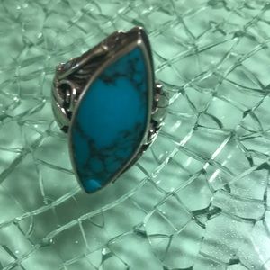Native American Turquoise Ring. Size 6.75